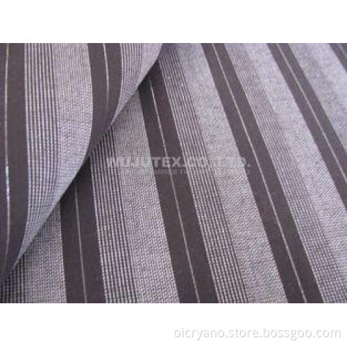 99% Cotton 1% Poly, Plain Weave Dobby Mini Stripe Cotton Ya